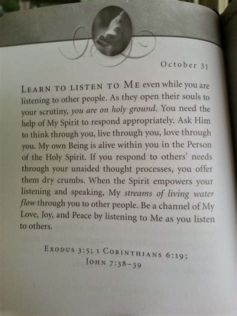 Jesus Calling Daily Devotion Learn To Listen