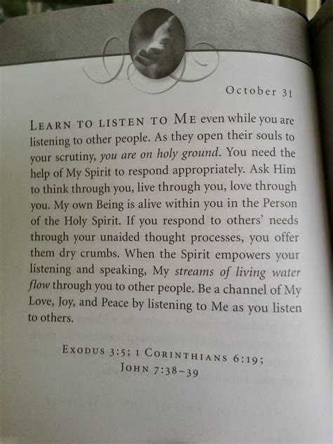 Jesus Calling Daily Devotion: Learn To Listen