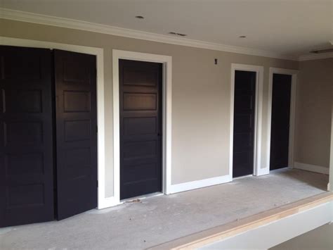 With it's gennex colorant technology, benjamin moore guarantees full hide in a maximum of 2 coats. Walls- Benjamin Moore; Revere Pewter Doors- Sherwin ...