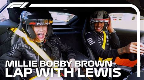 Millie Bobby Brown S Lap With Lewis Hamilton F Pirelli Hot Laps Motor Maximum