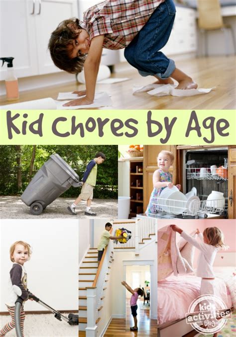 Chores For Kids By Age