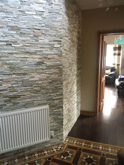 Details About Oyster Split Face Slate Wall Mosaic Cladding Tiles ️ £0