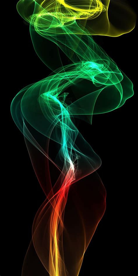Green smoke, abstraction, digital art Wallpaper | Smoke wallpaper