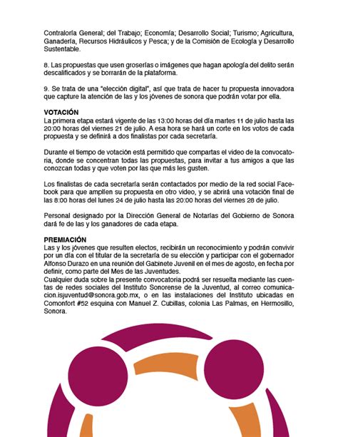 Instituto Sonorense De La Juventud Convocatoria Gabinete Juvenil