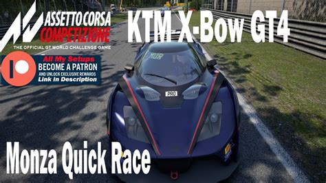 Assetto Corsa Competizione ACC Quick Race KTM X Bow GT4 Setup At Monza