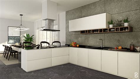 Spacious Modular Kitchen Bonito Designs Kitchen Cabinet Design