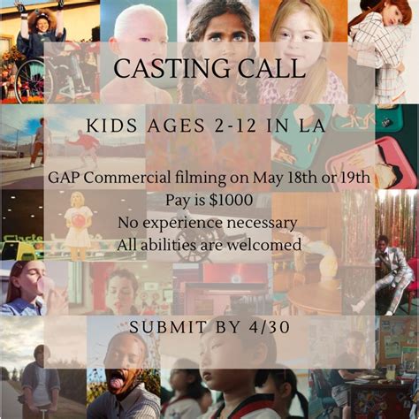 Auditions For Gap Kids In Los Angeles Auditions Free