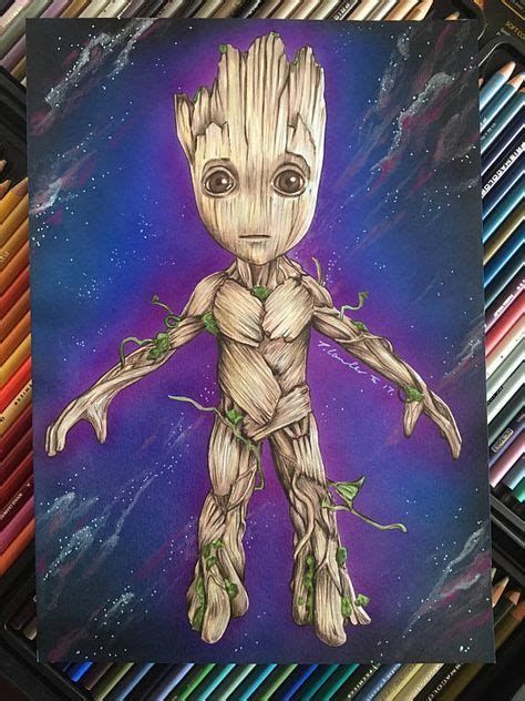 To get baby groot started we will first need to draw the outline of his large head. Hey, I found this really awesome Etsy listing at https ...