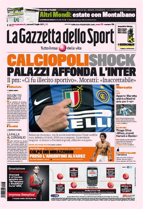 The site owner hides the web page description. Gazzetta dello Sport / Calciopoli shock, Palazzi affonda l ...
