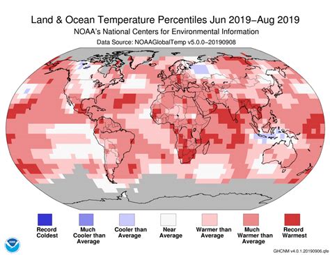 Summer 2019 Tied For Hottest On Record For Northern Hemisphere Earth