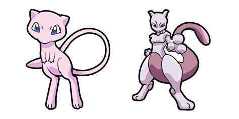Pokemon Mew And Mewtwo Curseur Custom Cursor