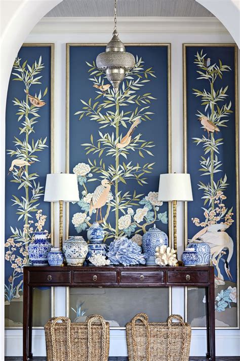You don't have to stick with a formal or minimalistic entryway and can instead create a rustic style entryway table, as demonstrated by home decor momma. 50 Foyer Decorating Ideas - Design Pictures of Foyers ...