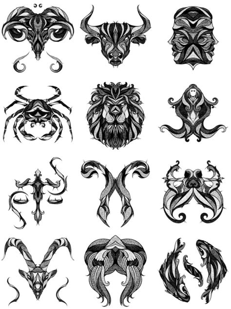 Excellent Illustrations For The Signs Of The Zodiac Graphic Art News