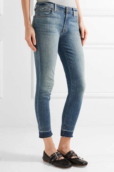 J Brand 835 Cropped Mid Rise Skinny Jeans NET A PORTER COM