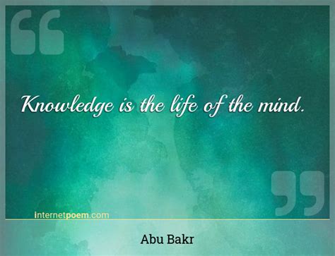 Knowledge Is The Life Of The Mind