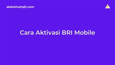 Ikutin proses cara melakukan registrasi dan aktivasi sim card yang ada di aplikasi ya! Cara Aktivasi BRI Mobile, SMS Banking dan Cara Menggunakannya