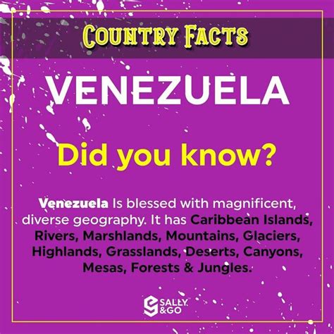 Country Facts Venezuela 🇻🇪 Visitvenezuela ☑️ Like ☑️ Share ☑️