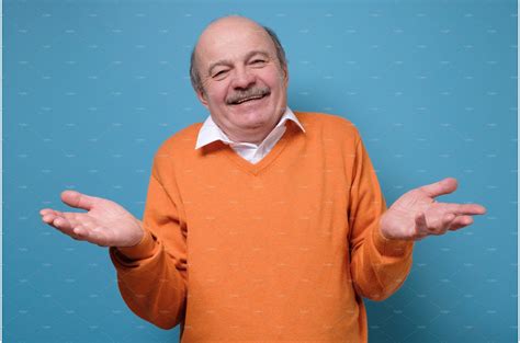 Senior confused man shrugging | High-Quality People Images ~ Creative ...