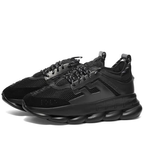 Versace Chain Reaction Sneakers Black End Us