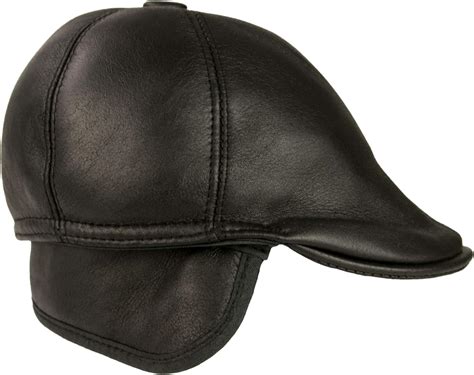 Zerimar Leather Beret Leather Flat Caps Men Retro Flat Caps