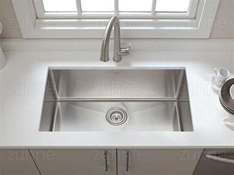 The best undermount stainless steel kitchen sink will be thick and firm, to provide added durability and protect against dents. Zuhne Modena 28 Inch Undermount Single Bowl 16 Gauge ...