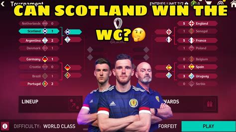 Playing World Cup With Scotland Can We Win The World Cup🤔 Matchup Vs Messi Lead Argentina