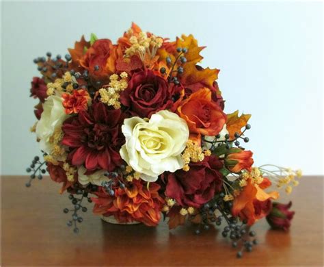 Navy blue wedding, burgundy and navy wedding, elegant watercolor wedding, modern… price: Cascading fall bridal bouquet in burnt orange, burgundy ...