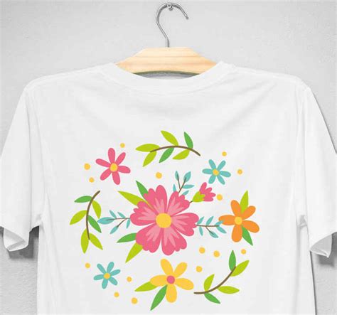 Camiseta Mama E Hija Marco Floral De Primavera Tenvinilo