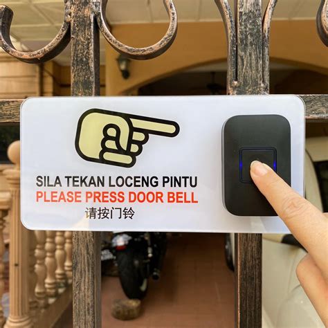 Come in, learn the word translation loceng pintu and add them to your flashcards. PLEASE PRESS DOOR BELL, SILA TEKAN LOCENG PINTU ACRYLIC ...