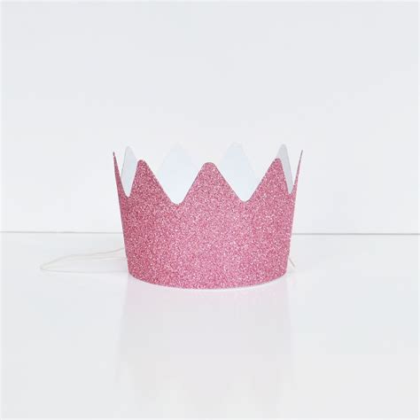 8 Pink Glitter Crowns The Carousel Show Glitter Crown Pink Glitter