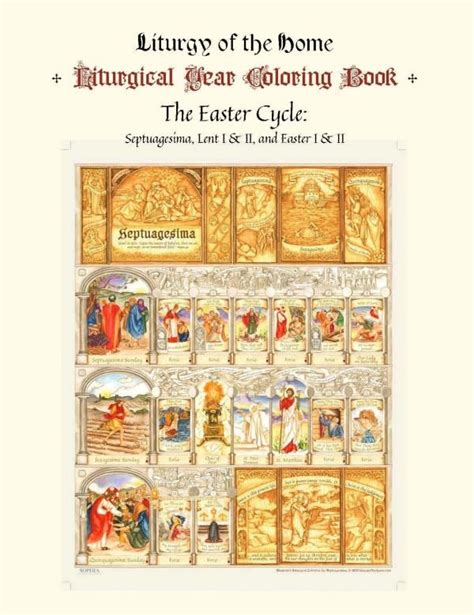 The Illustrated Liturgical Year Calendar Coloring Book Easter Cycle