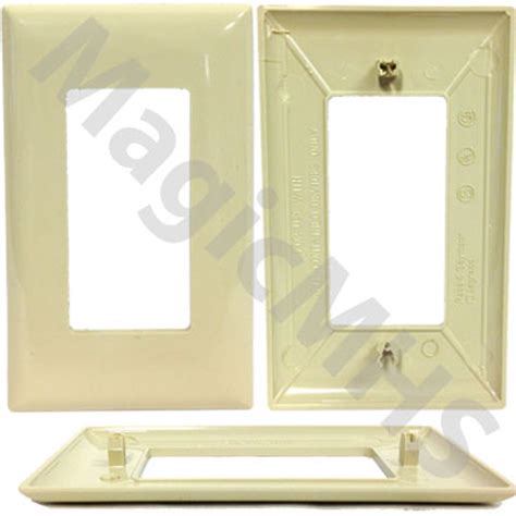 Snap On Cover Plate Single Gang Ivory For Self Contained