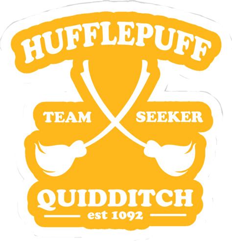 Hufflepuff Quidditch Icon Hogwarts Sticker By Lowkeyloki