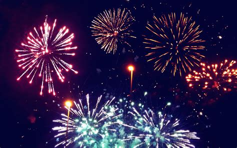 Fireworks Happy New Year Wallpaper Full Hd Cardiocoop