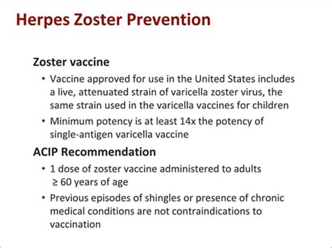 More Than Just A Rash Preventing Herpes Zoster Infection Transcript