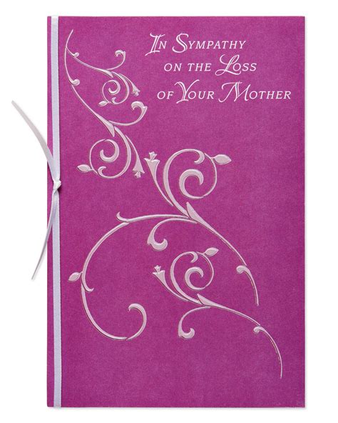 Maybe you would like to learn more about one of these? American Greetings Loss of Mother Sympathy Card with Ribbon - Walmart.com - Walmart.com