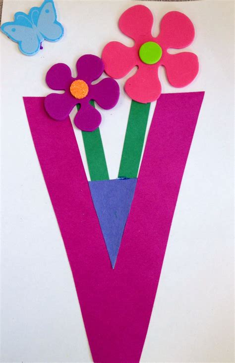 Nice Letter V Preschool Craft Easter Cards Ks2