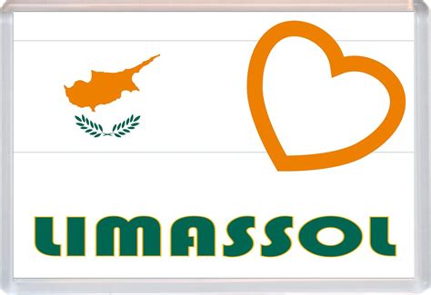 Limassol Love Cypruscypriot Towns And Cities Flag Jumbo Fridge