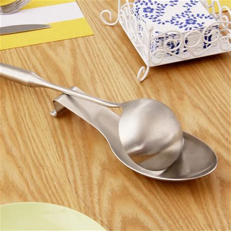 1pc Stainless Steel Spoon Rack Soup Spoon Holders Kitchen Storage Tools