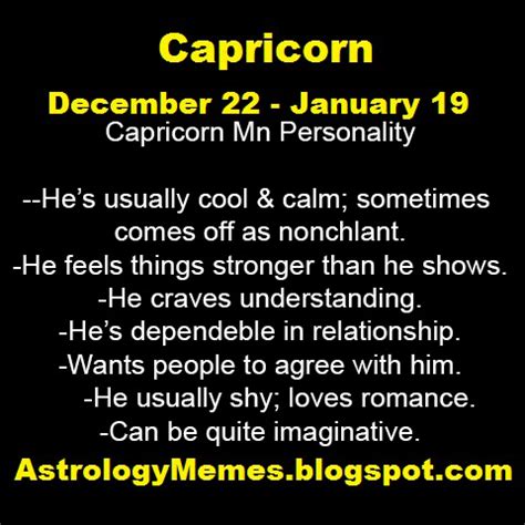 Capricorn Man | Astrology Memes