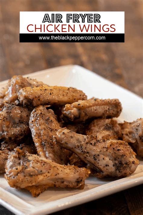 The wings spill out over the edges, so eating these these are a large wing. Air Fryer Chicken Wings - How to cook wings in Air Fryer that are crispy and taste like they are ...