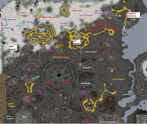 Updated Wilderness Map Approximate Locations Includes Bankers Tele