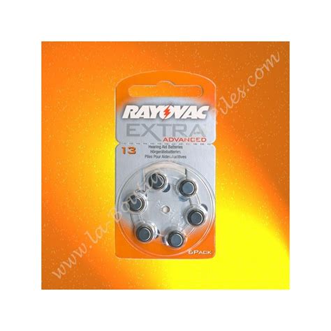Les piles auditives rayovac sont compatibles avec tous les appareils auditifs utilisant les piles les piles pour appareils auditifs rayovac extra vous offrent une performance et une qualité sans équivalent à petit prix ! pile appareil auditif numéro 13, pile Rayovac Extra ...