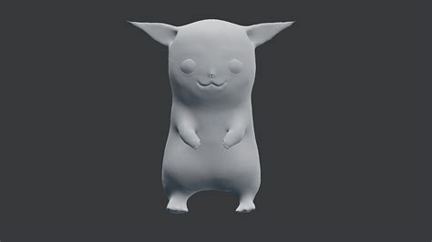 Pikachu Front Learn Blender Online 3d Tutorials With Cg Cookie