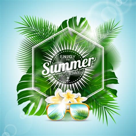 Free Vector Summer Background Design
