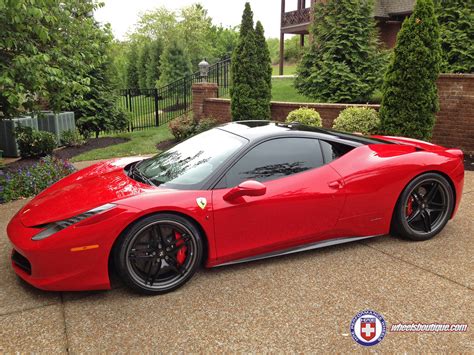 Most vehicle models have different tire sizes depending the model and year. Ferrari 458 Italia Wheels HRE S107 20x9.0, ET , tire size 245/35 R20. 21x12.5 ET 355/25 R21