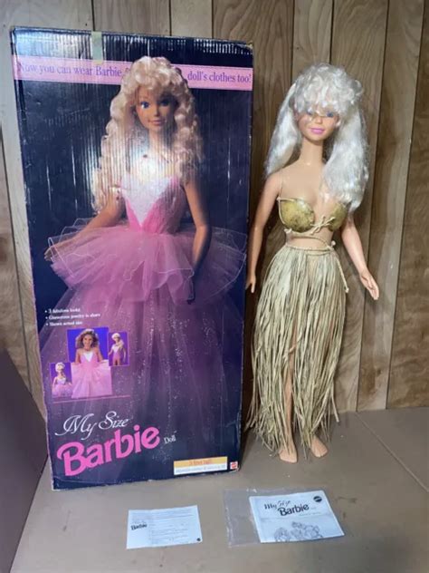 Vintage My Size Barbie 1992 Mattel Blonde Ballerina 3 Tall Outfit And Shoes Nice 7500 Picclick