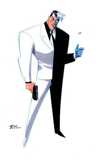 Harvey Dent Aka Two Face Bruce Timm Two Faces Batman The Animated