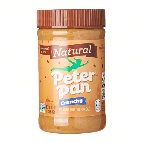 Peter Pan Natural Crunchy Peanut Butter 462 G Candy Store