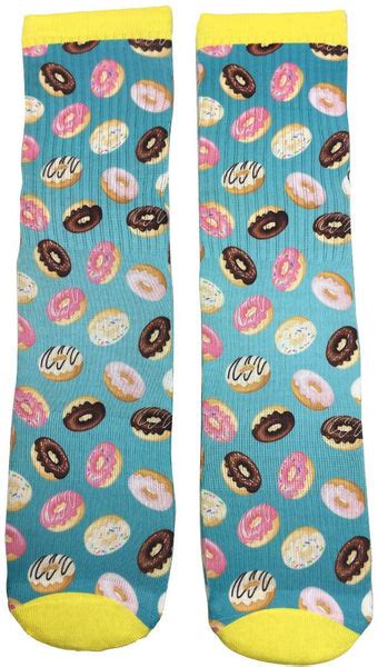 Colorful Donut Socks Tasty Fun Donut Patterned Socks For Men And Women